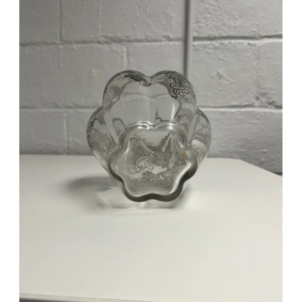 Sterling Overlay Vase Silver‎ City Grape Grapevine 1930s VTG Fostoria Sakier